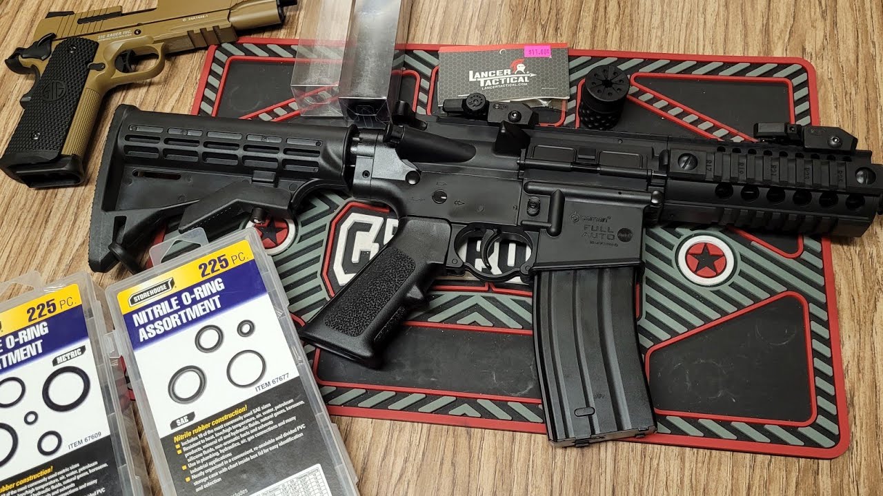 Crosman A4-P и DPMS SBR Sig Sauer Emperor Scorpion Lancer Tactical Mock Suppressor & Flame Hider