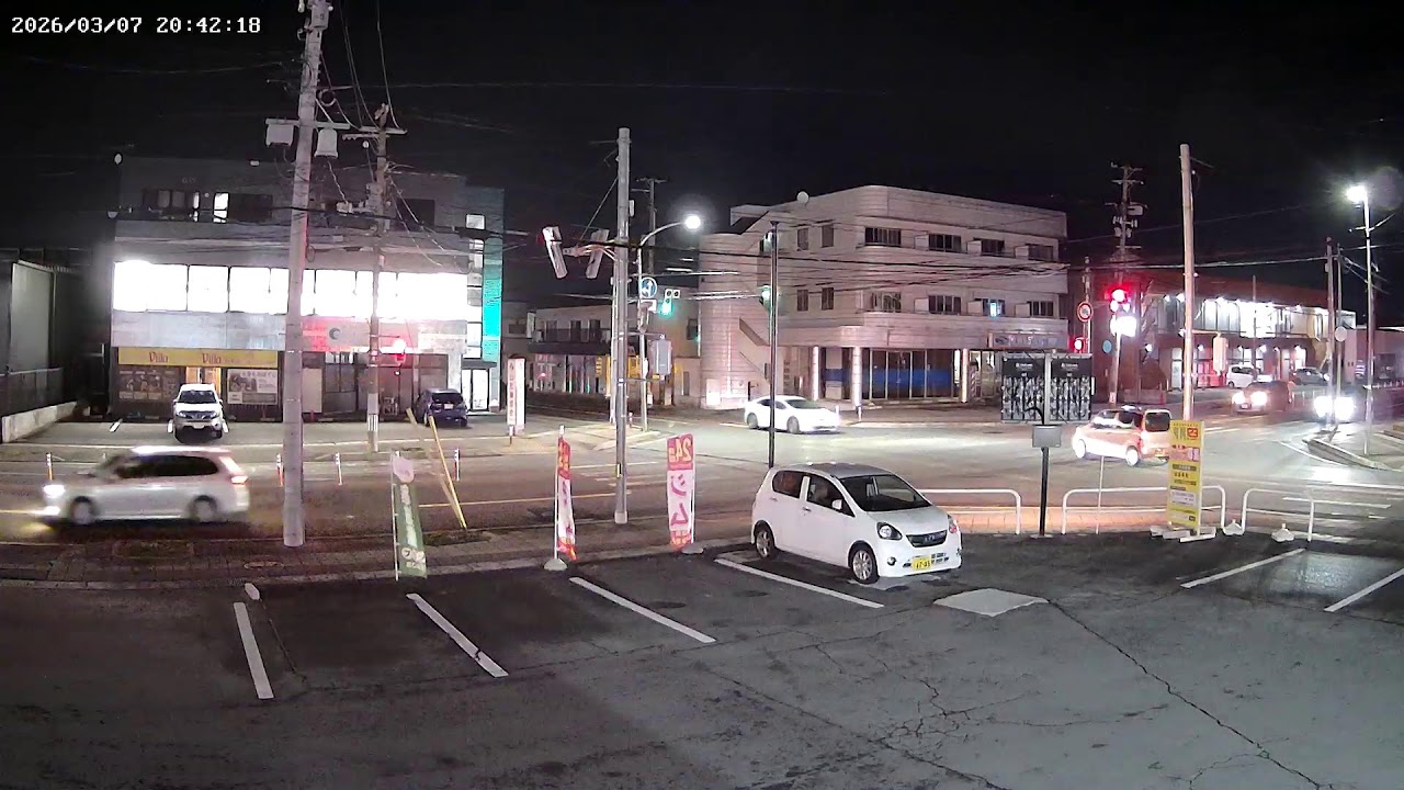 山形県山形市城西町交差点ライブカメラ Yamagata Yamagatashi Live camera.world.cam