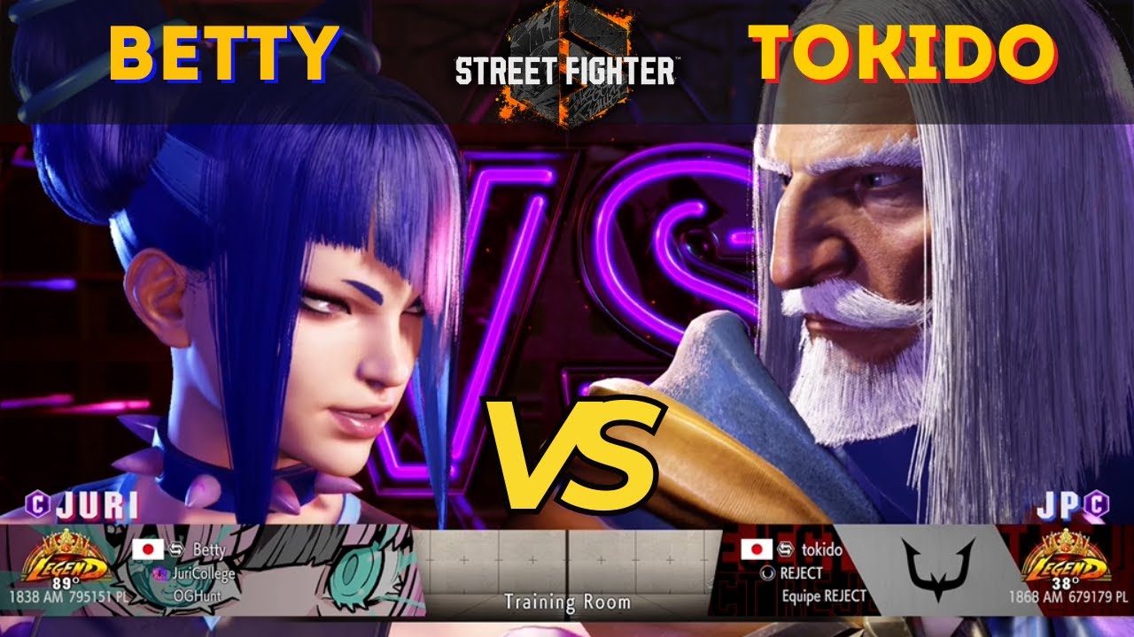 SF6 ▰ BETTY (Juri) vs TOKIDO (JP) 👊 Ranked Match - High Level Gameplay - 1/26