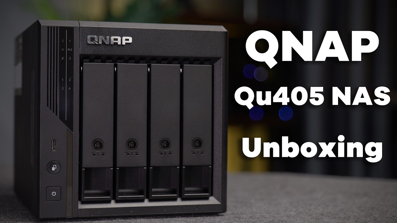 高效能4 Bay NAS 推介! QNAP Qu405 實測! QSirch , QuMagie 升級，自組 N8N Hosting 都得!