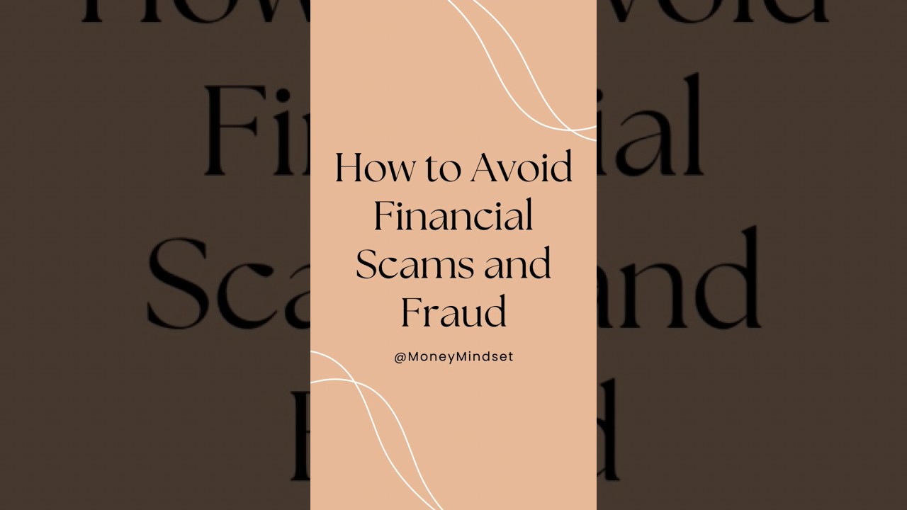 How to Avoid Financial Scams and Fraud  #money #finance #facts #wealthmanagement