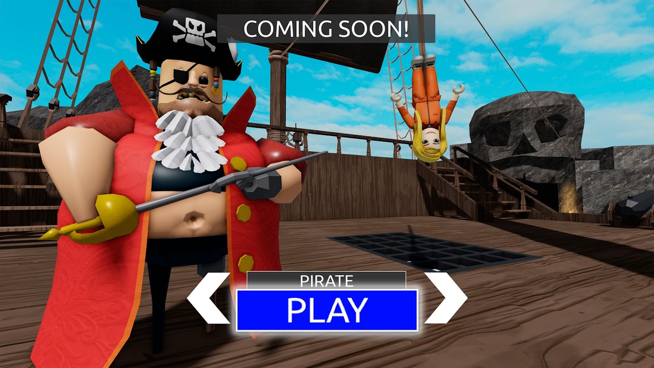 PIRATE BARRY IN PRISON RUN! NEW OBBY! FULL WALKTHROUGH #roblox