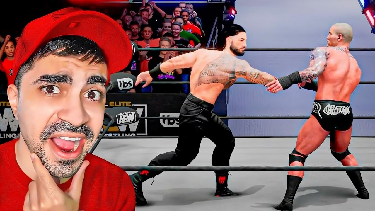 أرهب معارك اسطورية راندي اورتن و رومان رينز - AEW Fight Forever