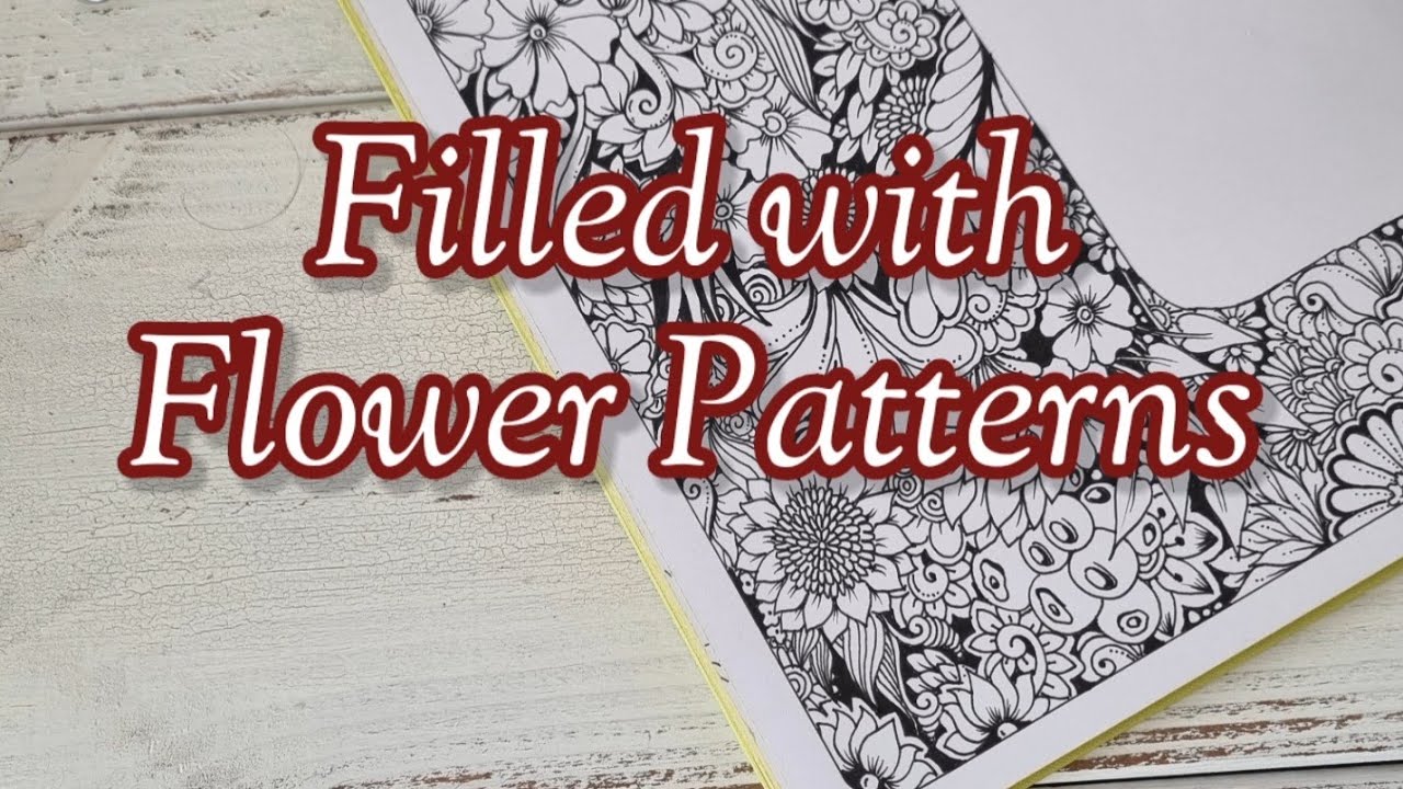 Filled with floral patterns