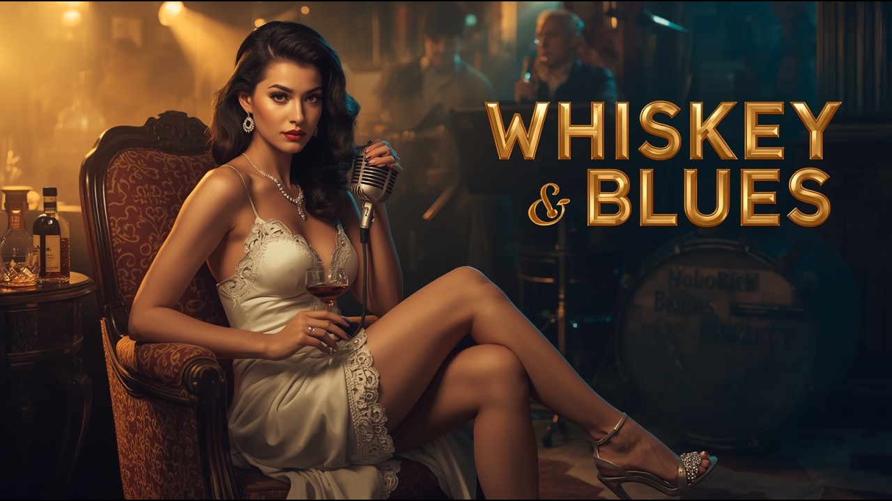 Classic Whiskey Blues 🎸 Deep Soothing Slow Blues Guitar for a Timeless Nostalgic Midnight