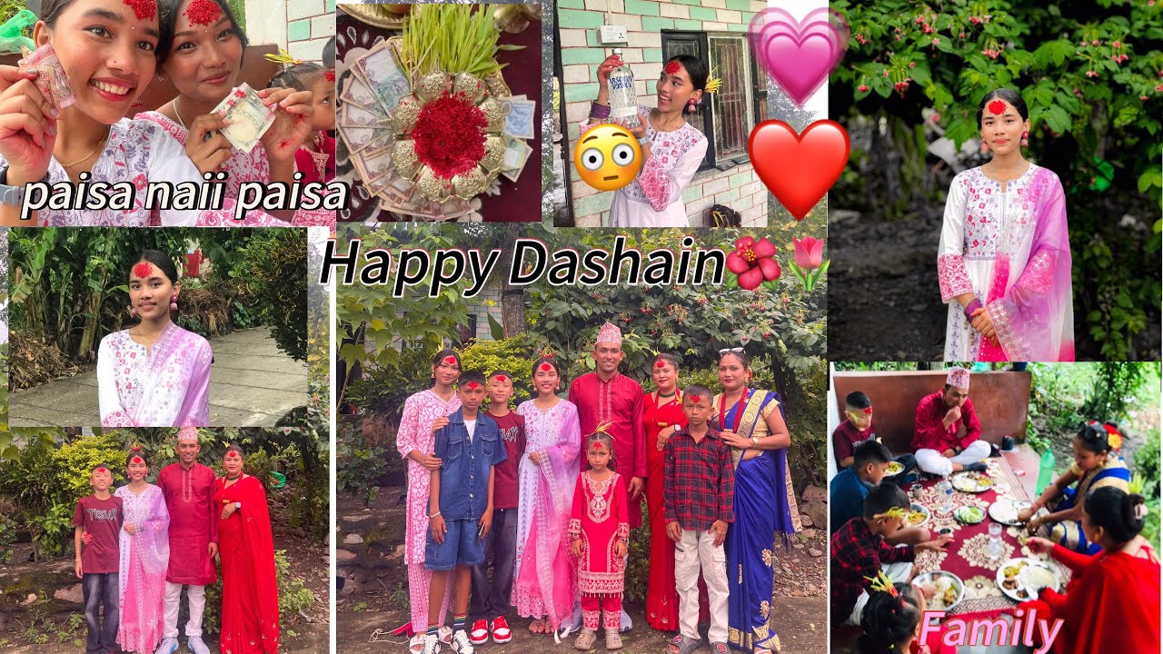 “Nepali Dashain Festival Vlog ✨|Dashain Tika, Jamara, Family Celebration &Happiness momeny💐❤️✨# love