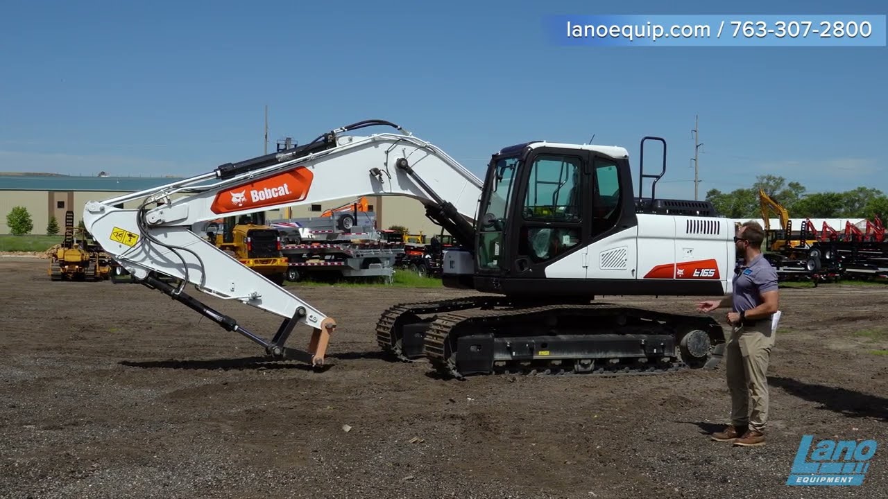Bobcat E165 Excavator Bobcat's largest excavator 17 TONS AND 131HP DIESEL ENGINE