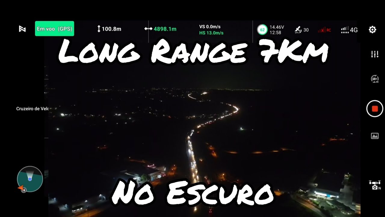 Desafio de fazer um Long Range Noturno.
