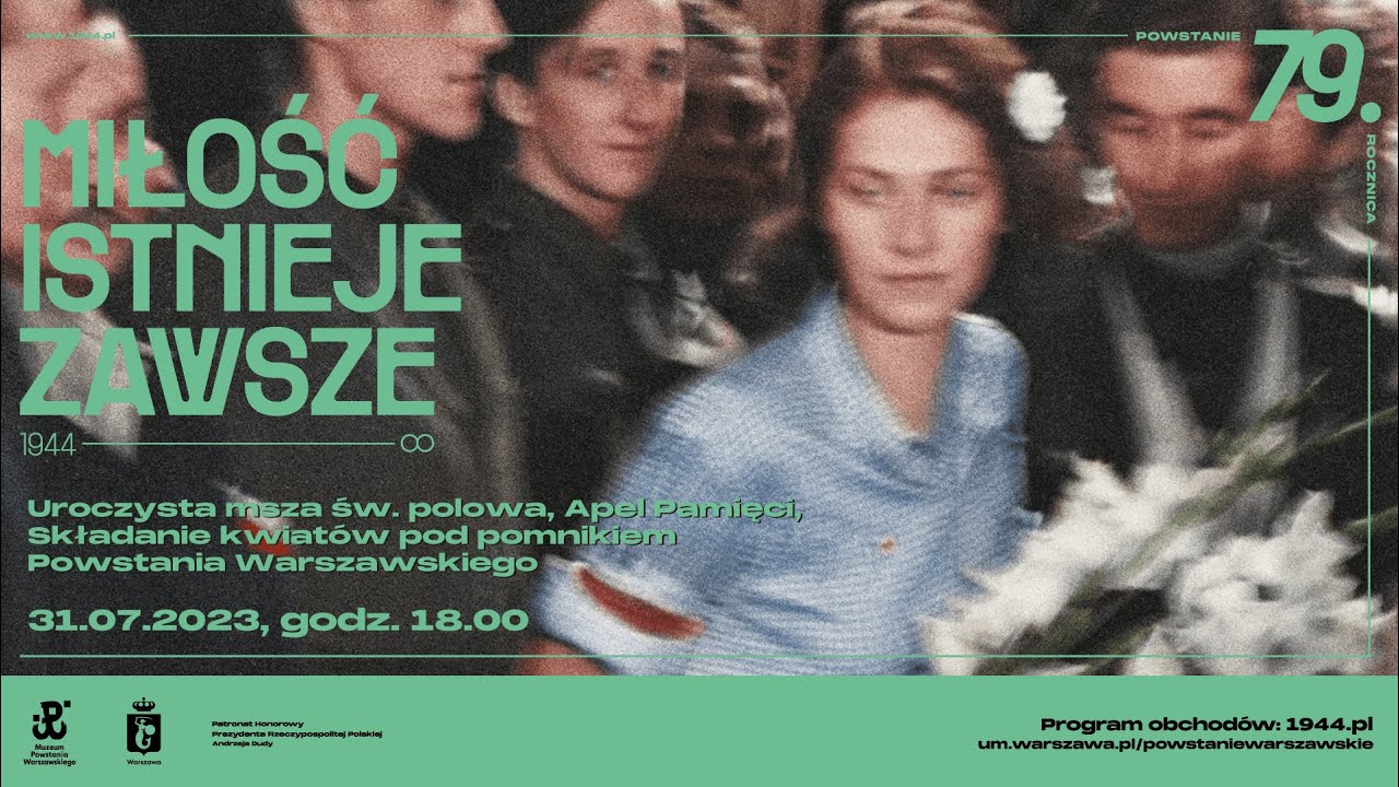 Uroczysta Msza Św. polowa i Apel Pamięci pl. Krasińskich przy pomniku Powstania Warszawskiego