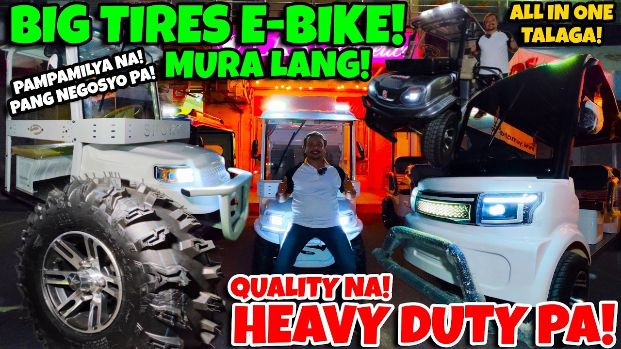BIG TIRES E-BIKE NA SOBRANG MURA TALAGA! PAMPAMILYA NA PANG NEGOSYO PA! QUALITY AT HEAVY DUTY PA!