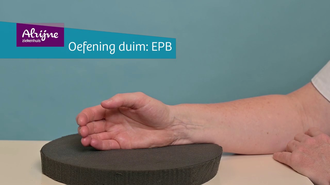 Hand- en Polscentrum - Duim oefening EPB