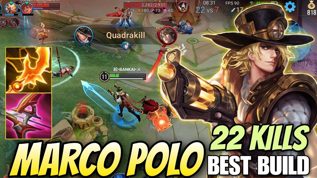 Marco Polo - Best Build Solo Rank | QuadraKill + MVP Full Gameplay | Honor of Kings 2024 (Global)