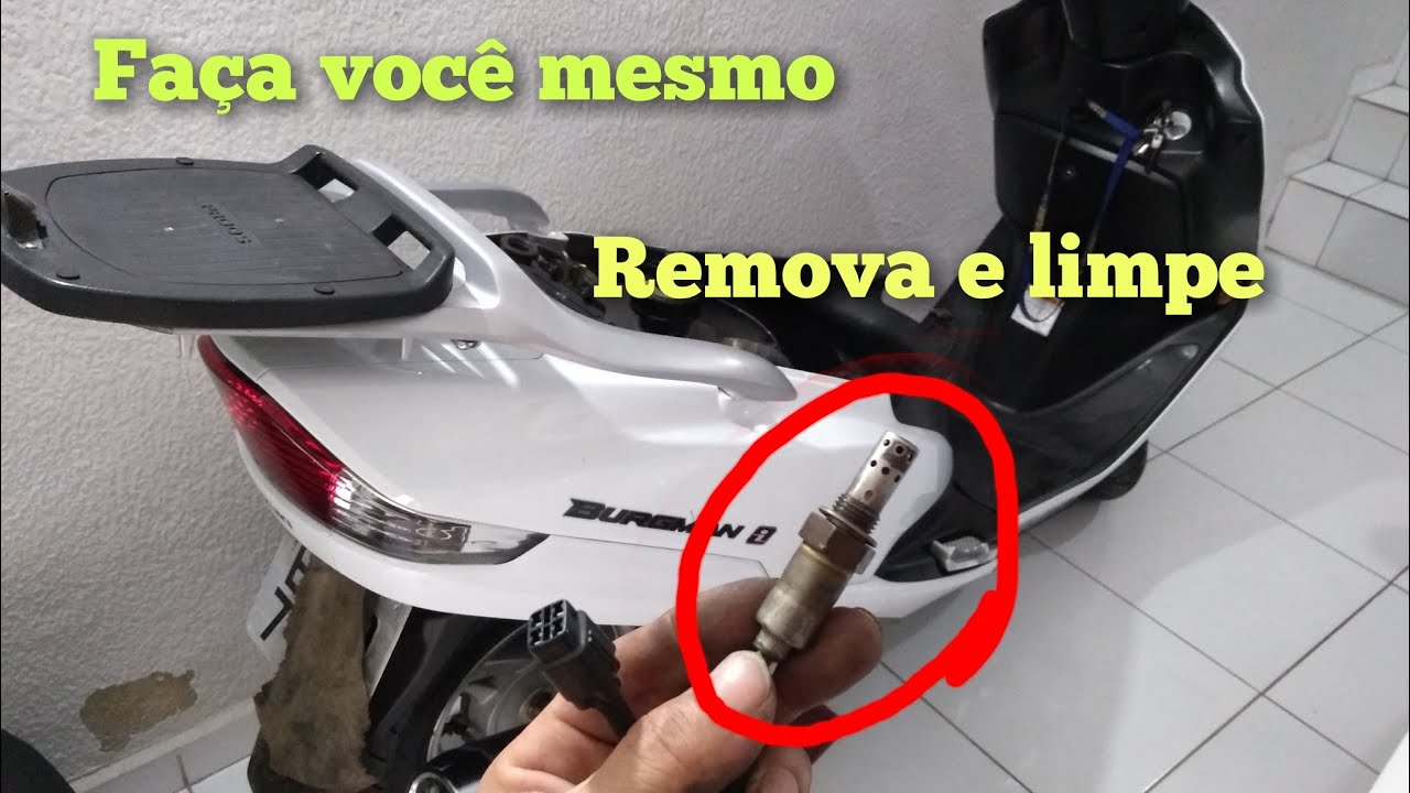 como remover e limpar SONDA LAMBDA Burgman 125.