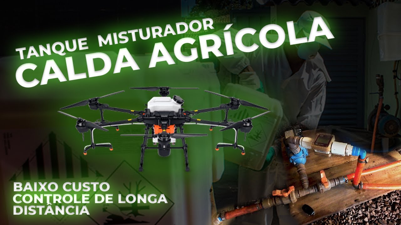 Tanque MISTURADOR de CALDA AGRÍCOLA - DRONES DE PULVERIZAÇÃO