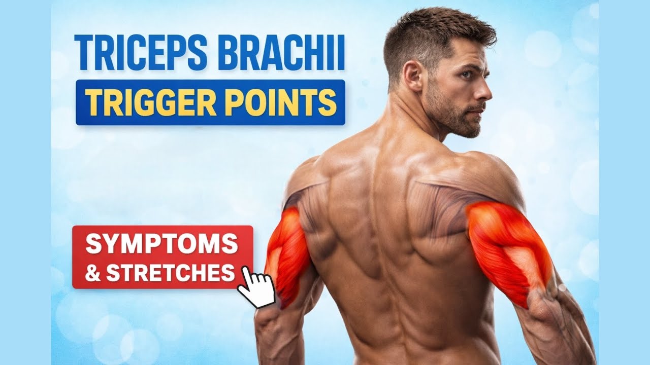 Triceps Pain? Trigger Points & Easy Stretch for Elbow Relief 