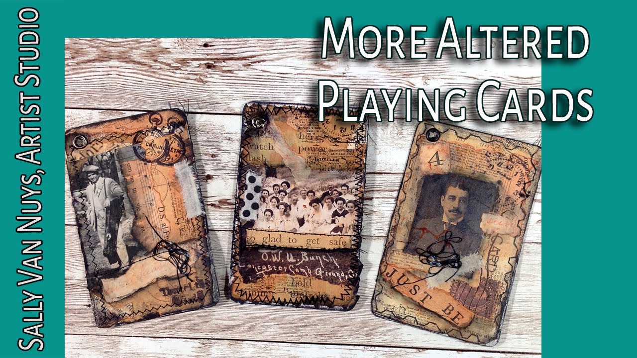 Altered Playing Cards, Vintage Style | #ytplayingcards