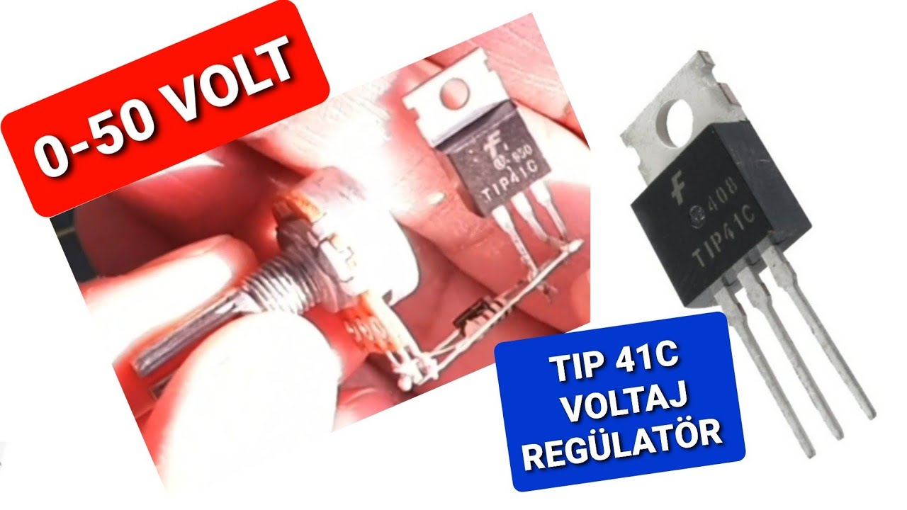 0-50 Volt Ayarlanabilir Voltaj Regülatörü #tip41c Volaj Regülatörü 