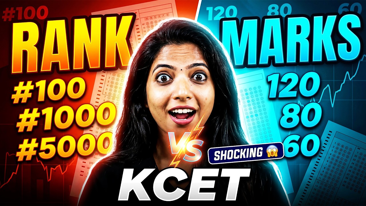 🔥 KCET Marks vs Rank 2026 - KCET Marks Needed for Your Dream Rank 🎯