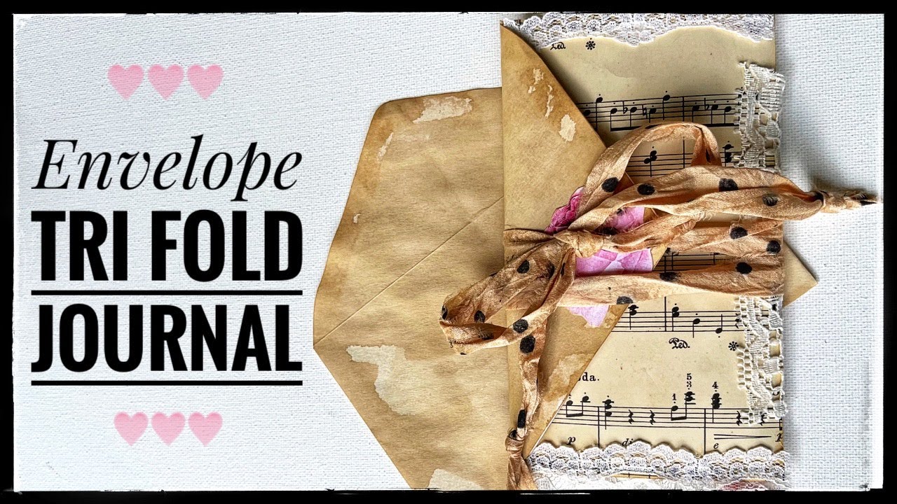 Easy Beginner Friendly - Envelope - Tri Fold Junk Journal - Tutorial
