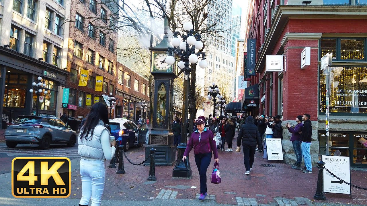 Downtown Vancouver, Canada - 4K Virtual Walking Tour City Walks