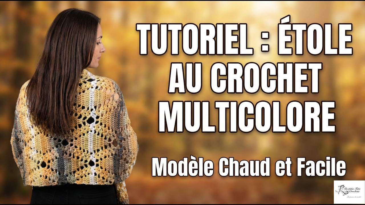 Tuto étole, chemin de table au crochet