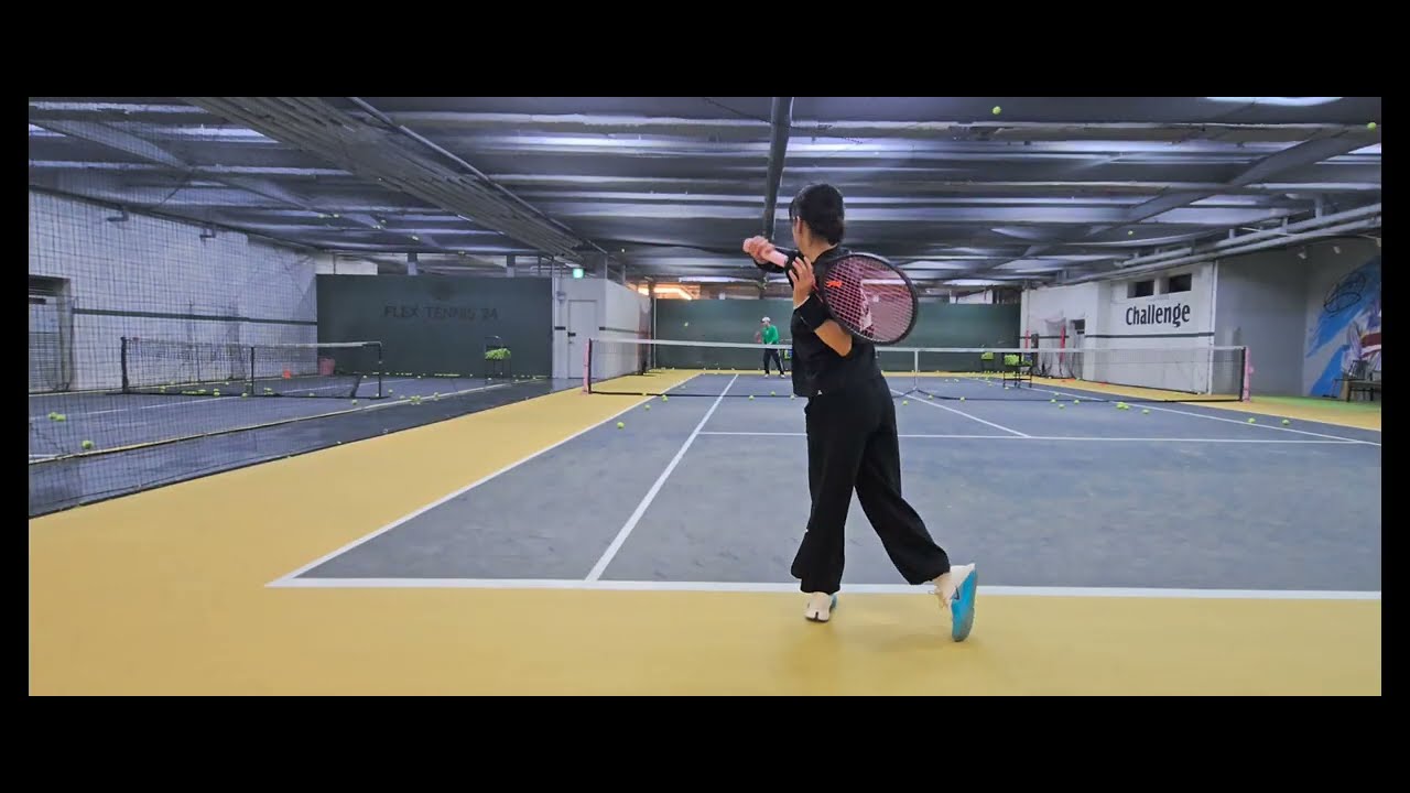 (25.12.15.레슨풀버전)투핸드~! #tennis #forehand #backhand #approach #lesson #volley #rally #변광은코치님레슨 