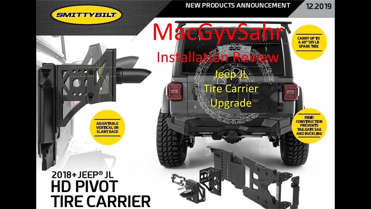 Jeep JL Smittybilt Pivot Tire Carrier Installation Review