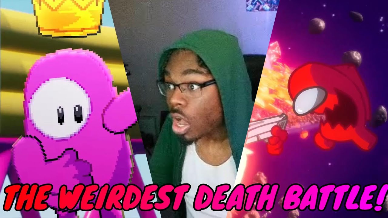 THE WEIRDEST DEATH BATTLE!! | Among Us VS Fall Guys DEATH BATTLE REACTION