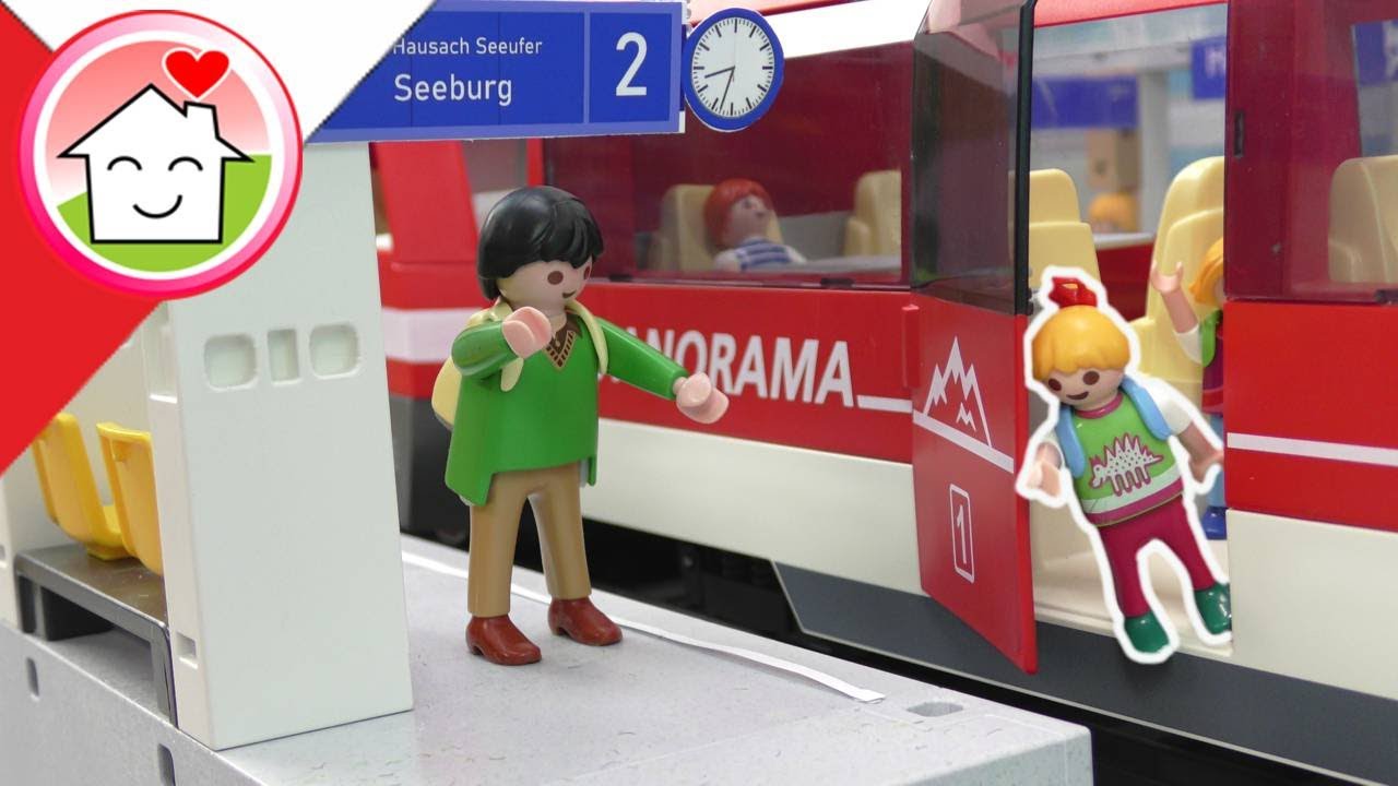 Playmobil po polsku Wycieczka pociągiem z Lenką i jej klasą - Rodzina Hauser