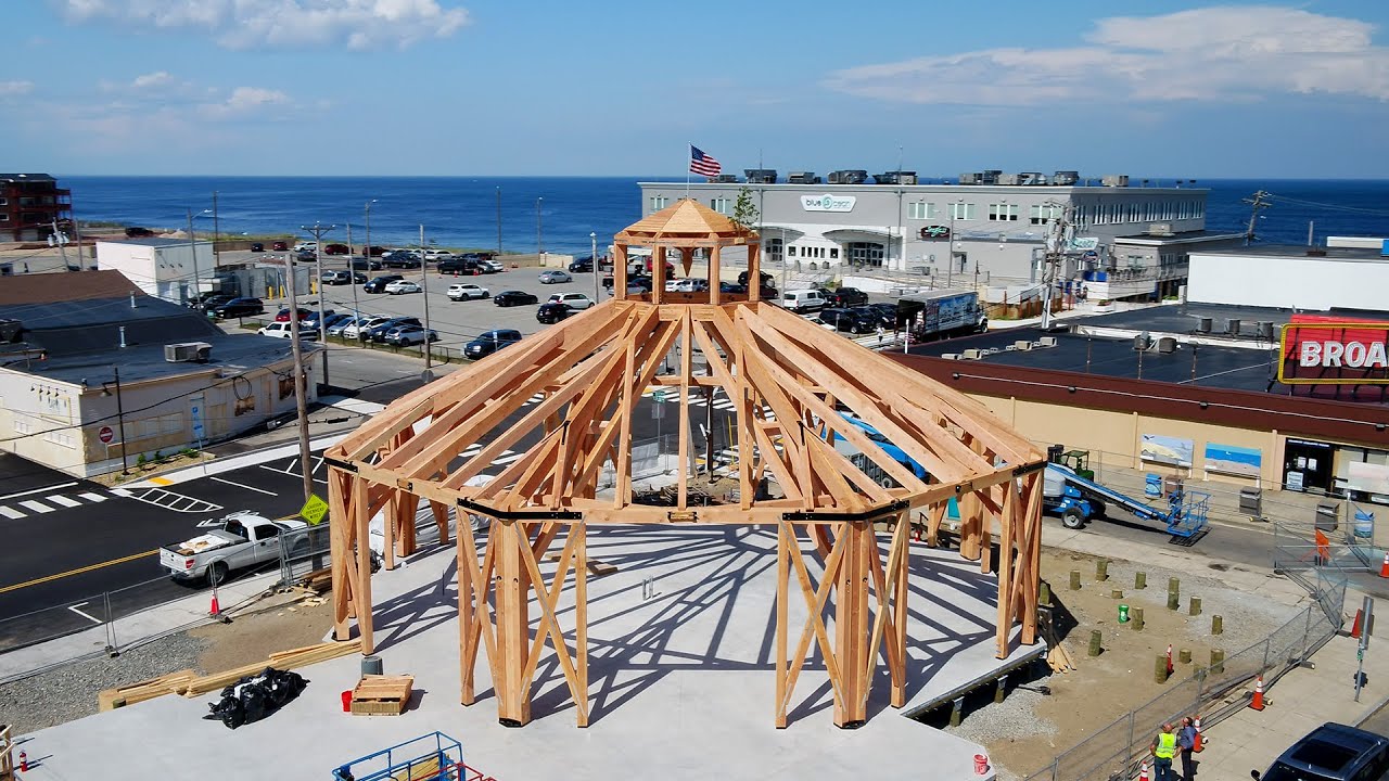 Carousel Pavilion: Timber Framing a 70' Octagon at Salisbury Beach