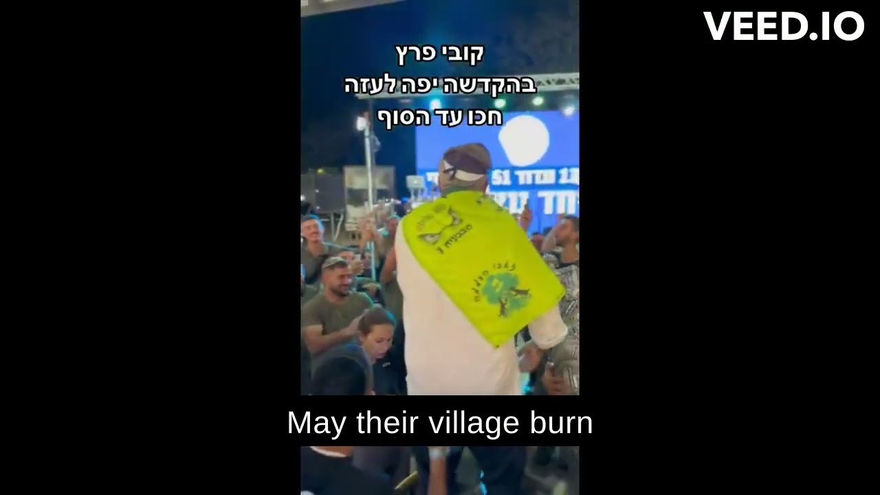 Peretz sings may your village burn 2