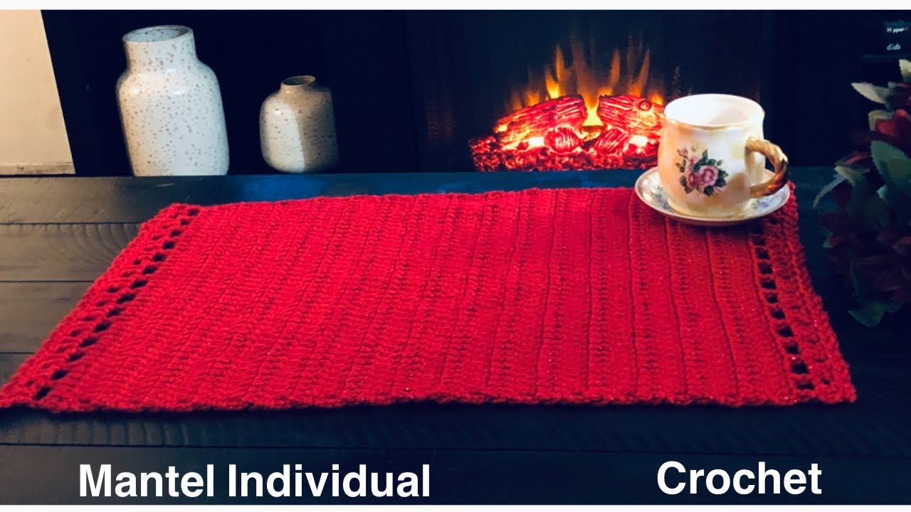 😱Súper Fácil y Bonito Mantel Rectangular Tejido En Crochet *Para Principiantes*