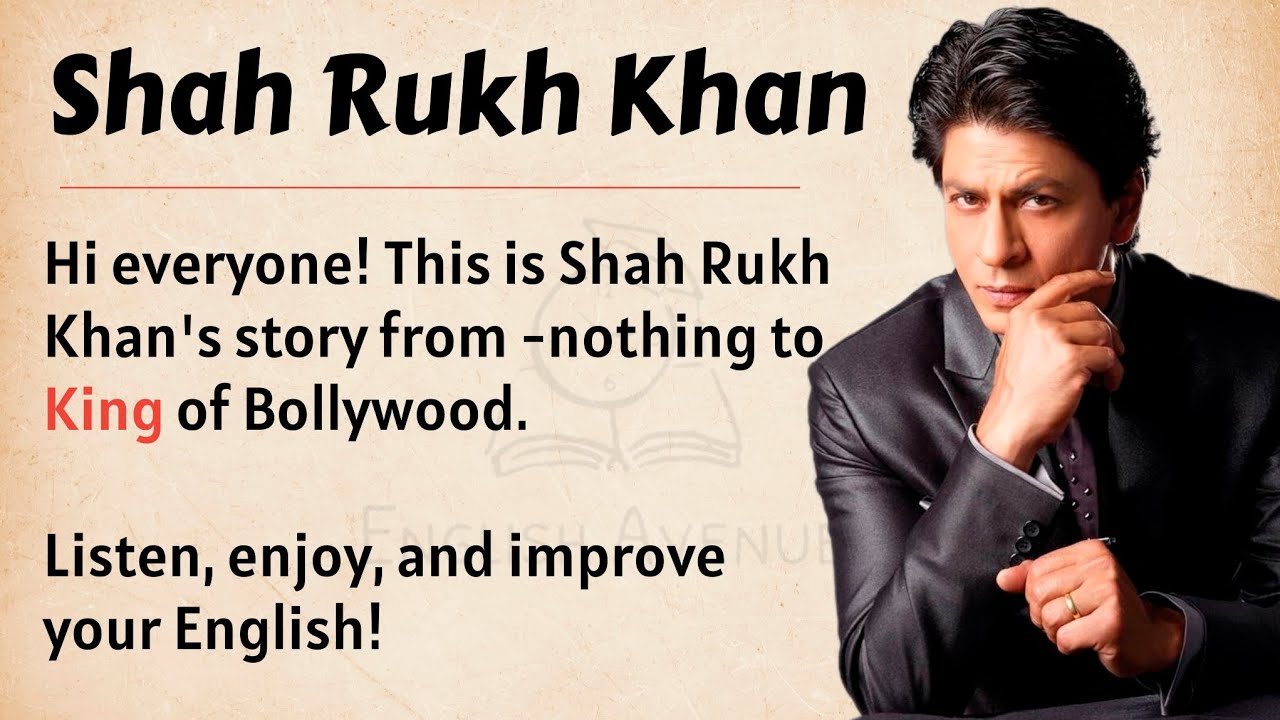 Shah Rukh Khan's Story | Learn English Through Story Level 2 🔥 | English Listening Practice ✅️ | SRK