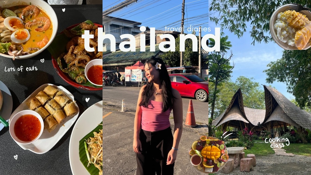 THAILAND VLOG: exploring chiang mai, everything i ate, cooking class, tempel hoping