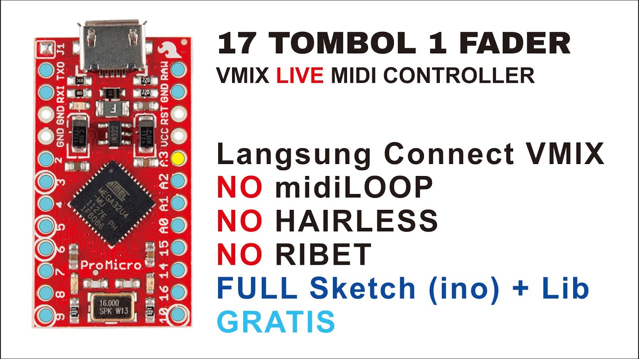 USB Midi Controller vMix, Tancap langsung terdetek di vMix