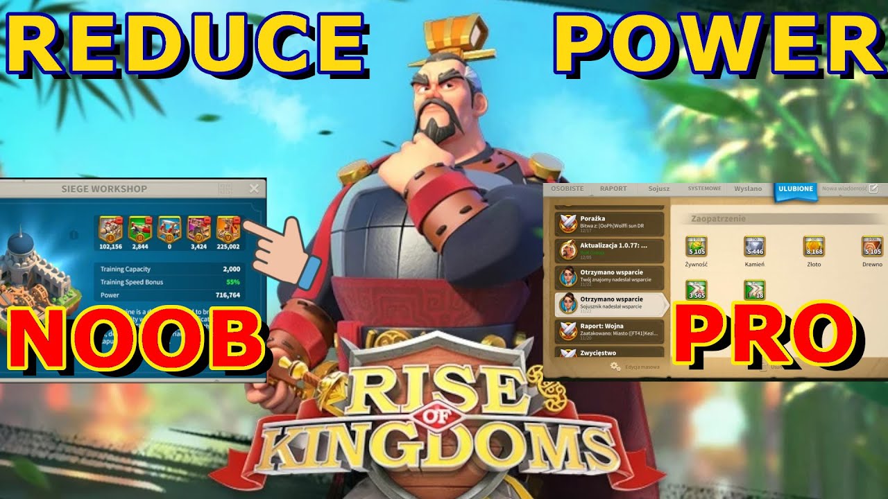 REDUCE POWER! NOOB vs PRO | Rise of Kingdoms