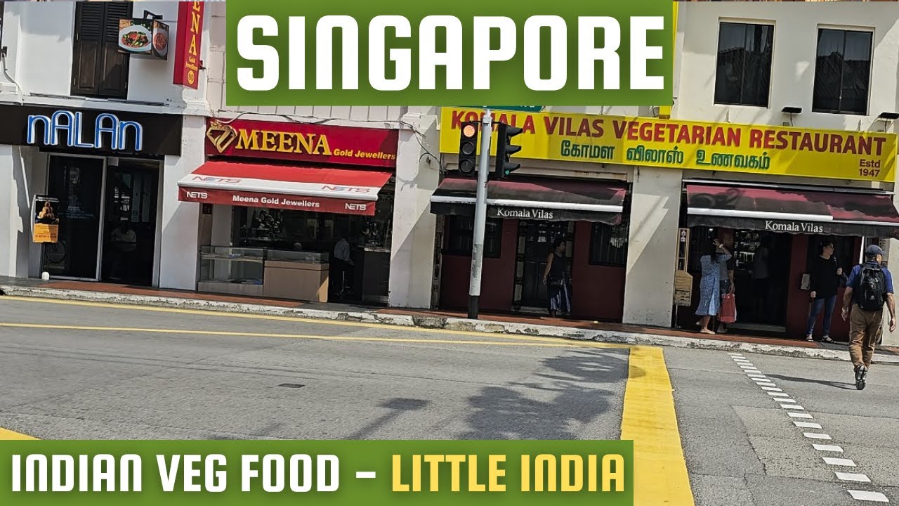 '3 Pure Veg' Indian Restaurants in Little India Singapore !