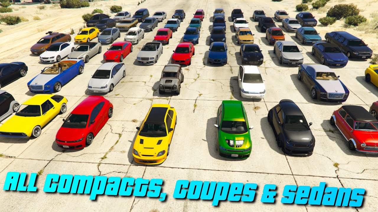 GTA V Which is the fastest Compact Coupe & Sedan | Top Speed