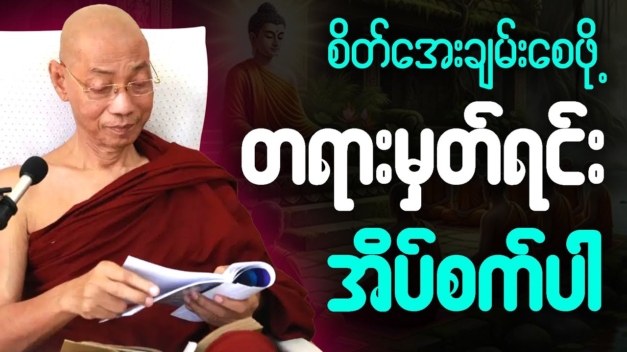 ညစဥ်ဖွင့်၍ တရားမှတ်ရင်း အိပ်စက်အနားယူပါ 🙏  #ပါချုပ်ဆရာတော်ကြီး #တရားတော် #ညတရား 🎉🙏