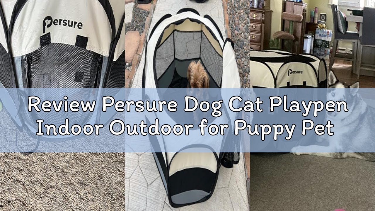 Review Persure Dog Cat Playpen Indoor Outdoor for Puppy Pet Dogs Cat Travel and Recovery After Surge