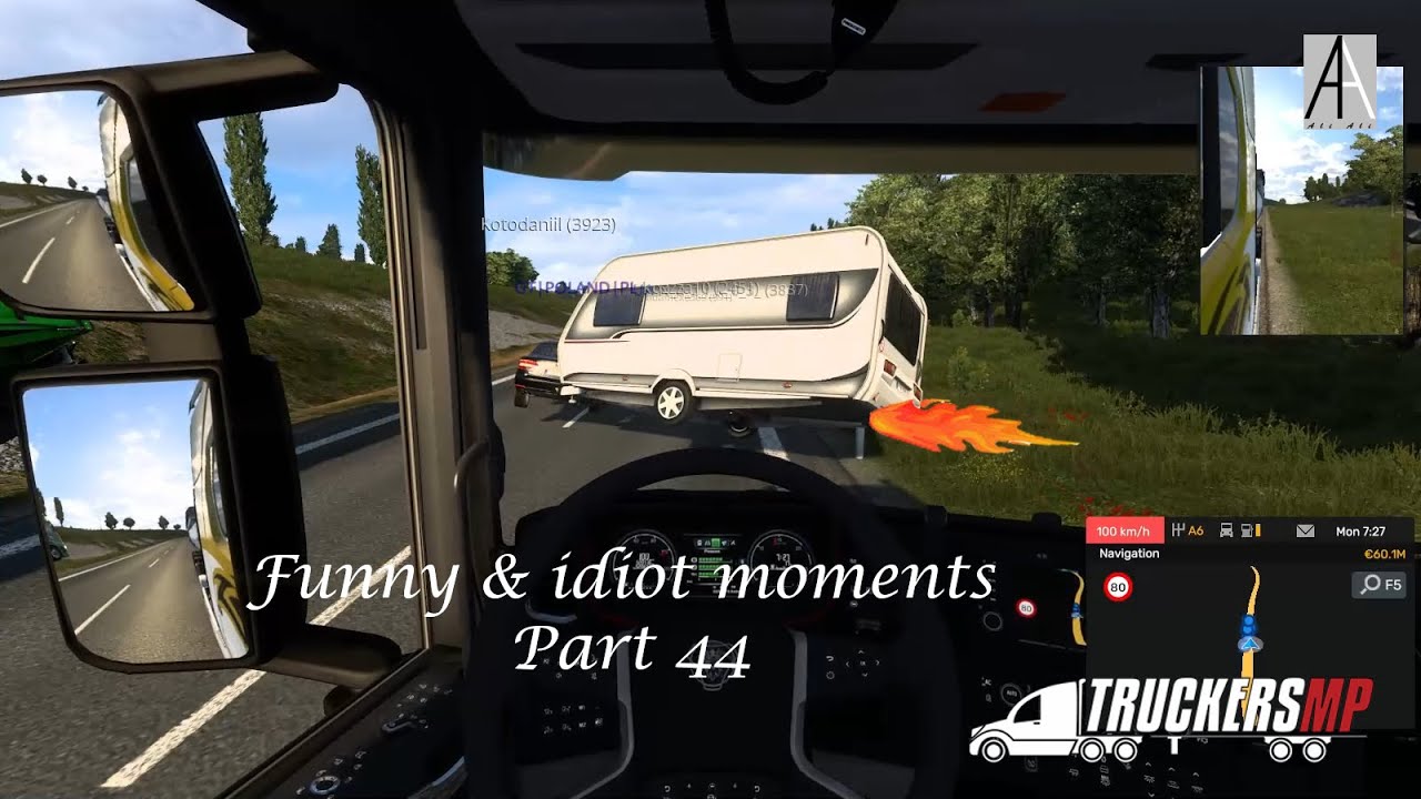 Euro Truck Simulator 2 Multiplayer - Funny & idiot moments Part 44