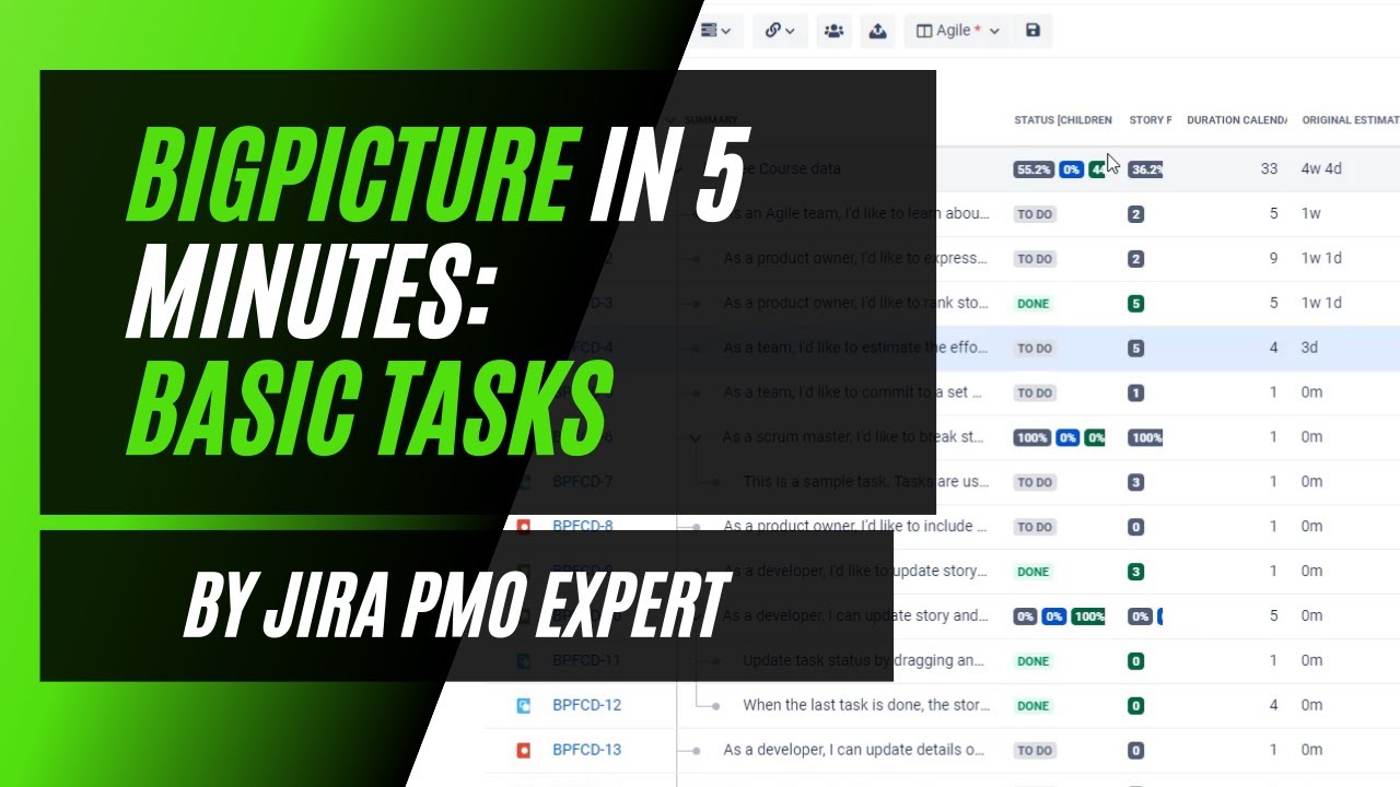 BigPicture in 5 minutes: What are Basic Tasks and how to use them?