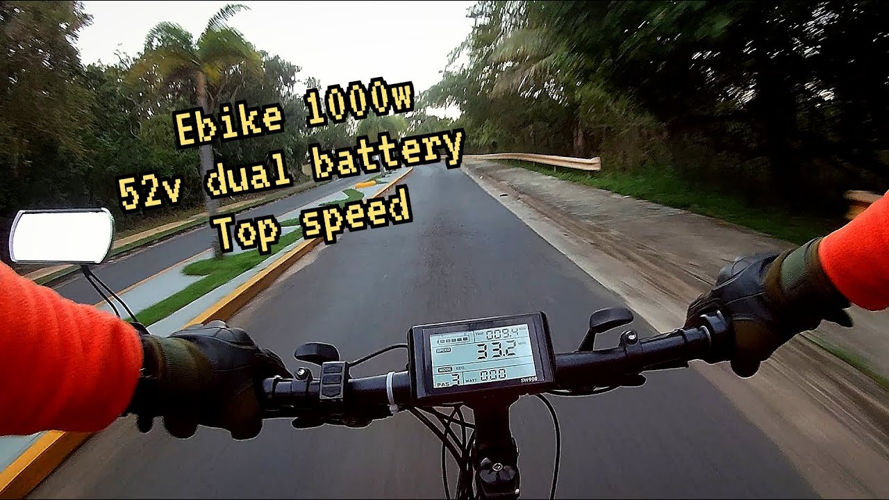 Ebike 48v 1000w top speed run
