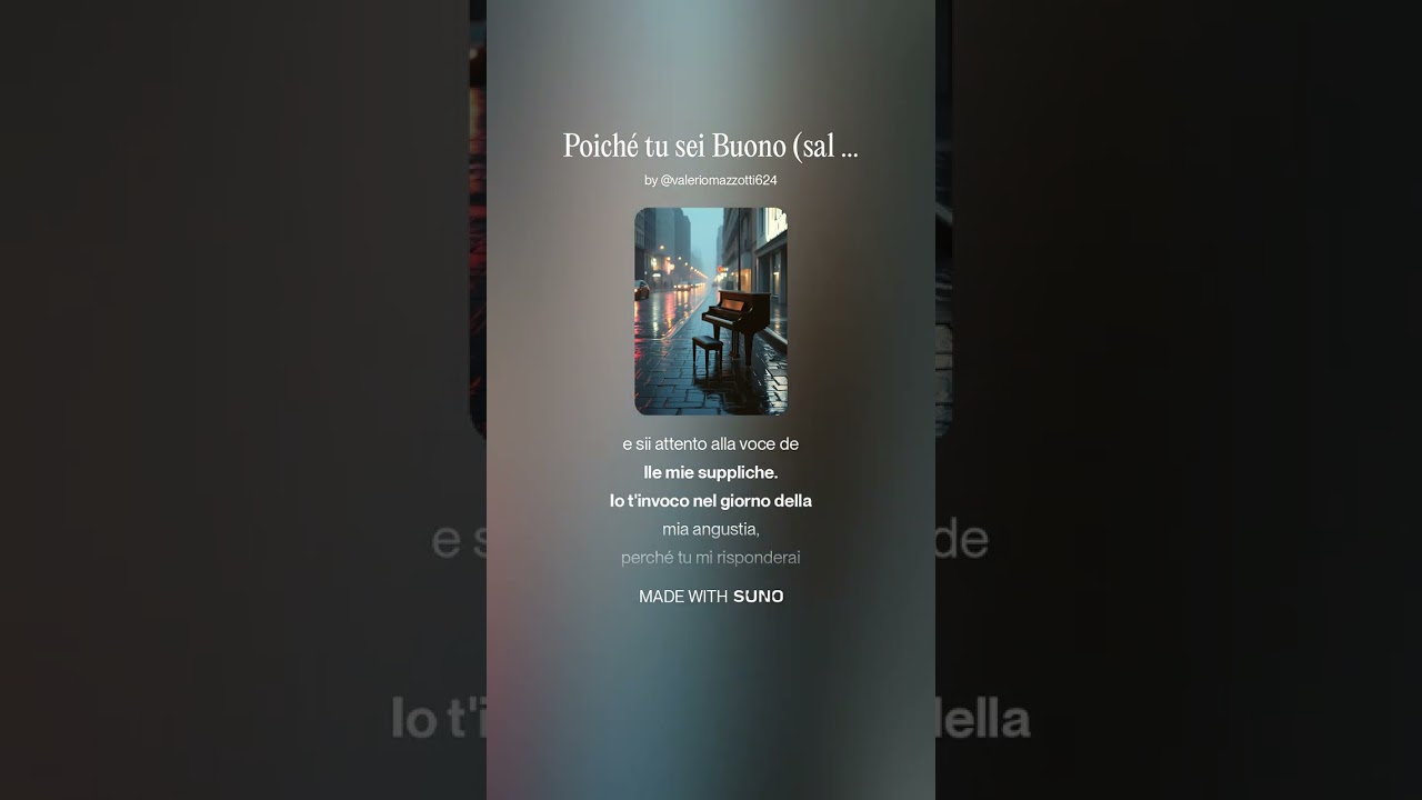 Poiché tu sei Buono (sal 86) 2