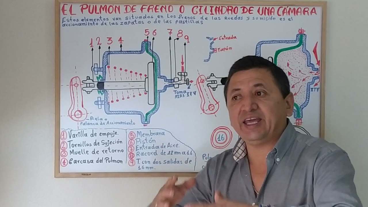 El Pulmón  de Freno o Cilindro de una Cámara de Acción Simple o Sencilla ..