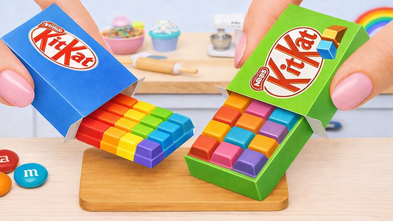 🍰Top 1000+ Mini KITKAT Cake Recipe🍰Amazing Miniature Rainbow KitKat Chocolate Dessert | Sweet Cakes