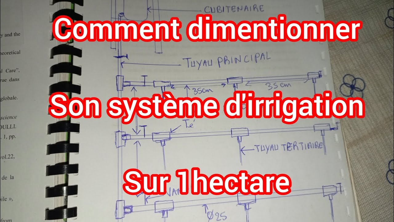 Comment réussi le dimensionnement de son système d'irrigation sur 1 hectare?