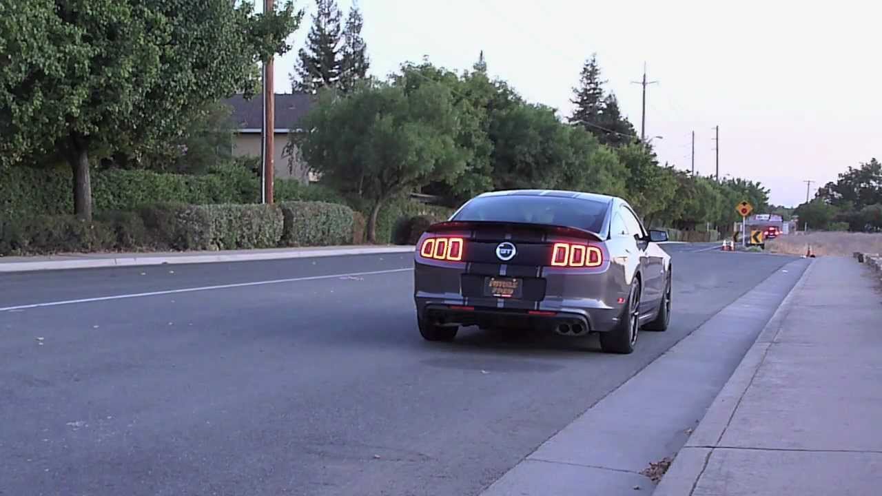 2013 Ford Mustang GT 5.0 with 13 GT500 mufflers Magnaflow 3 