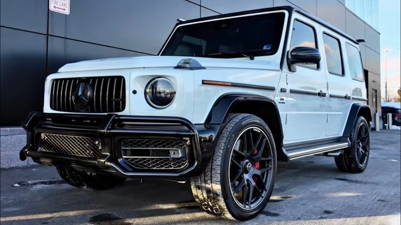 2023 Mercedes-Benz G 63 AMG Walkaround + POV Drive | $190K Moonlight White G-Wagon