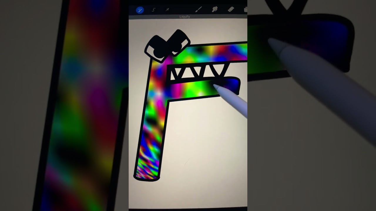 Alphabet lore #shorts #tiktokart #pixelart #satisfying #fyshorts #alphabet #F #alphabetlore #black